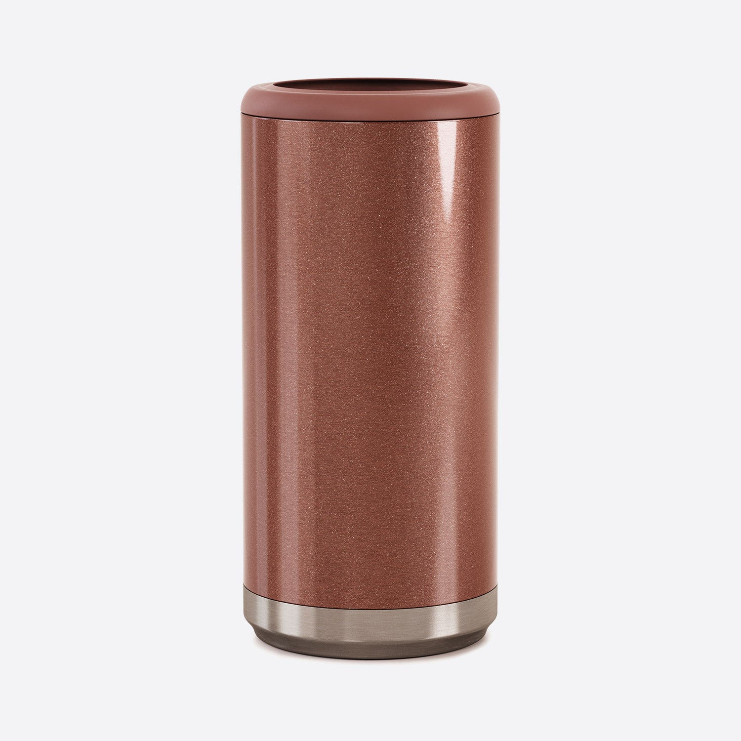 12 Oz. Glitter Rose Gold Maars Stainless Steel Skinny Can Cooler -  SCC-12GRG - IdeaStage Promotional Products