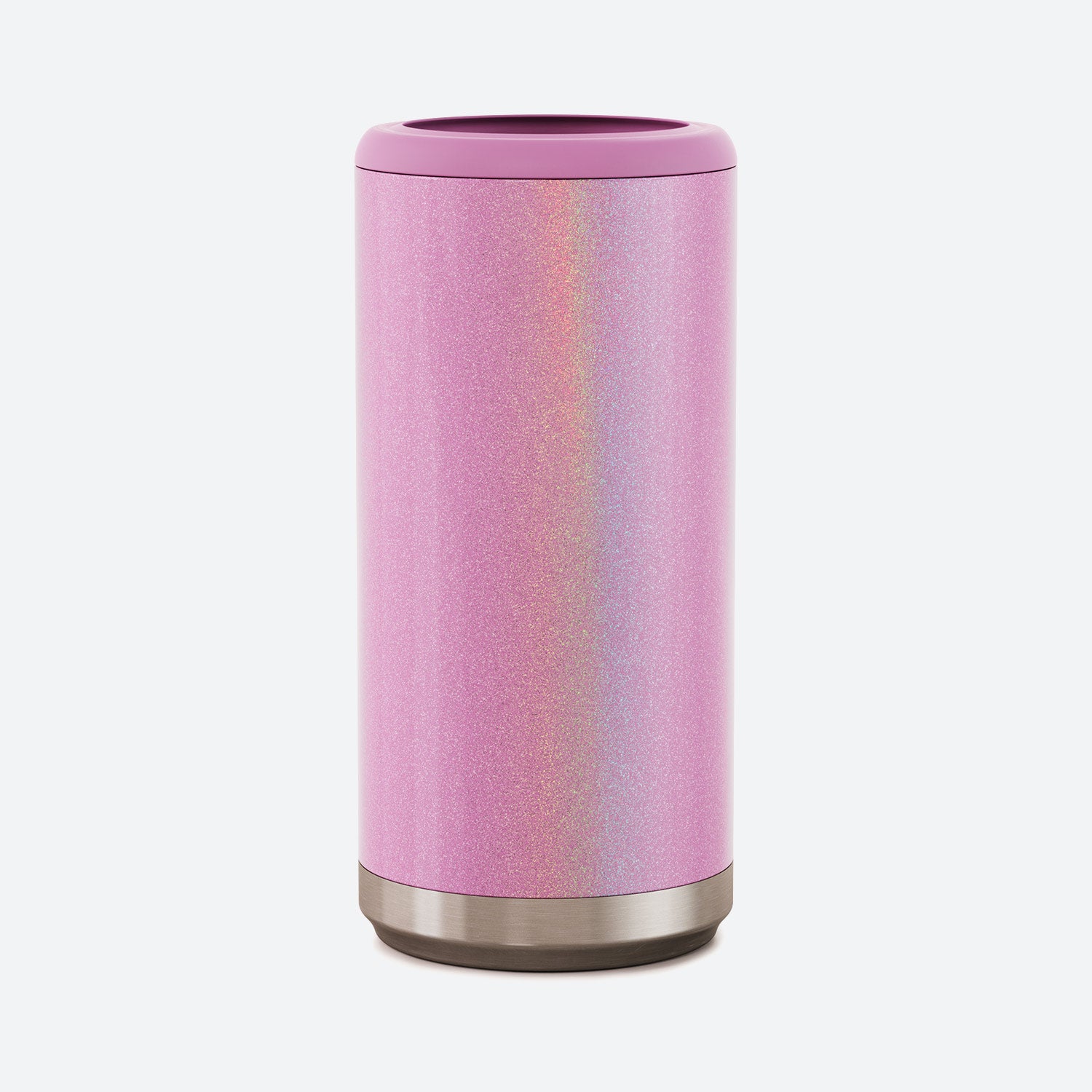 Maars Skinny Can Cooler for Slim Beer & Hard Seltzer  Stainless Steel 12oz  Koozy Sleeve, Double Wall Vacuum Insulated Drink Holder - Blush Floral 