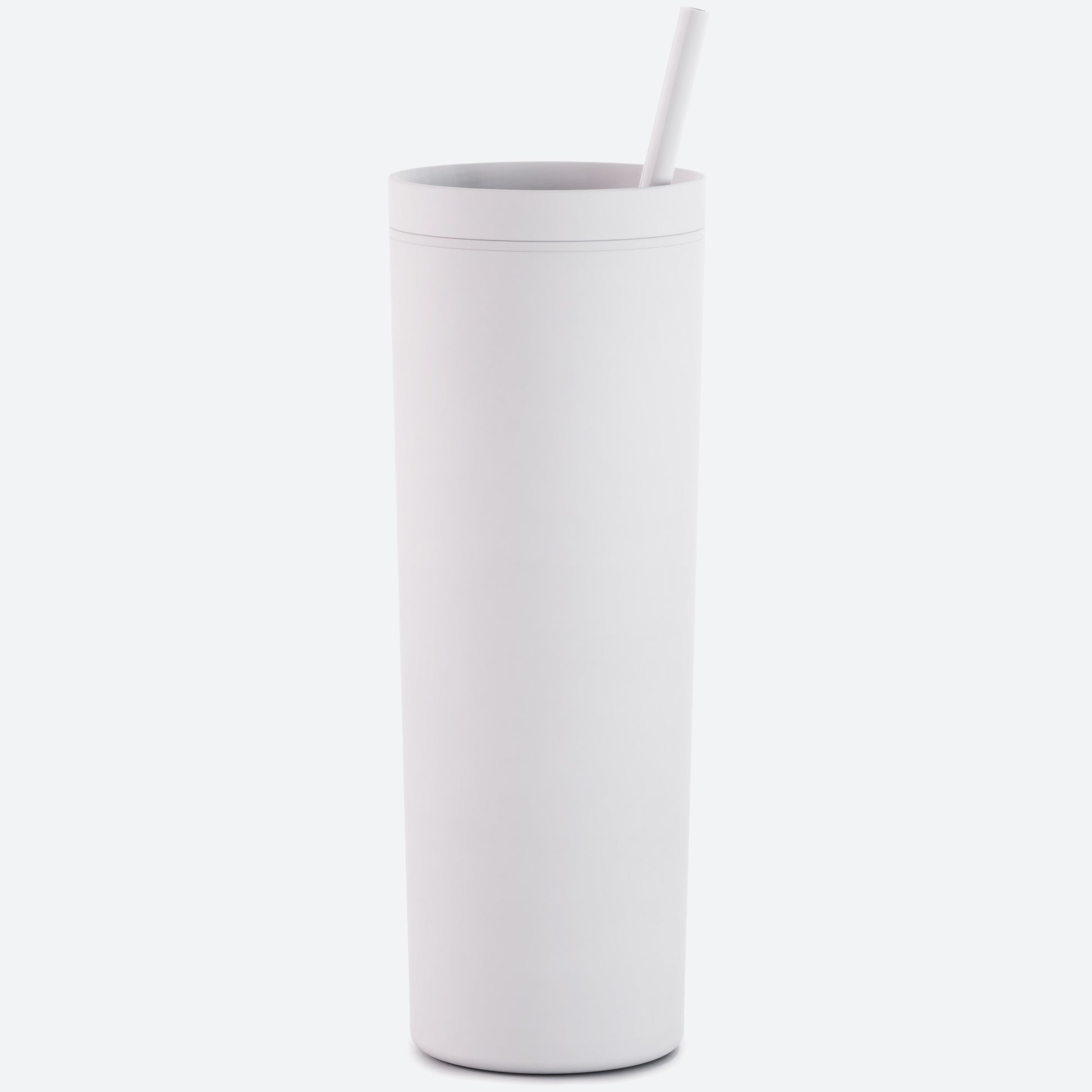 Maars Skinny Acrylic Tumbler with Lid and Straw